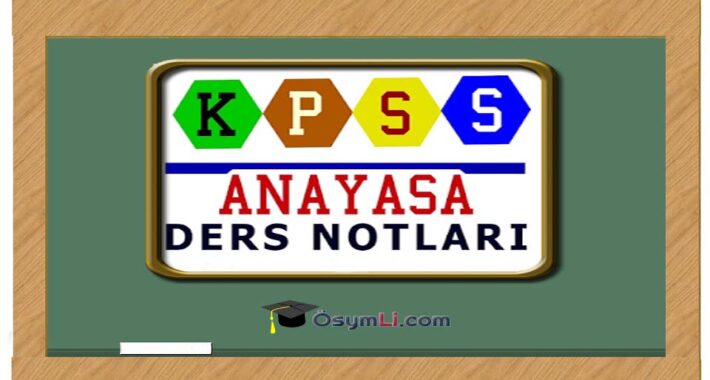 KPSS Anayasa Ders Notları İndir