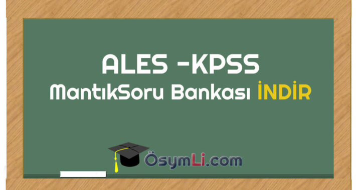 ALES Mantık Soru Bankası PDF İNDİR