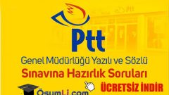 PTT GİŞE VE BÜRO GÖREVLİSİ DENEMESİ ÜCRETSİZ İNDİR