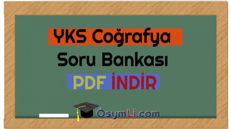2021 YKS Coğrafya Soru Bankası İNDİR
