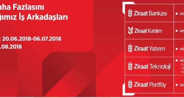 Ziraat Bankası Personel Alım İLANI