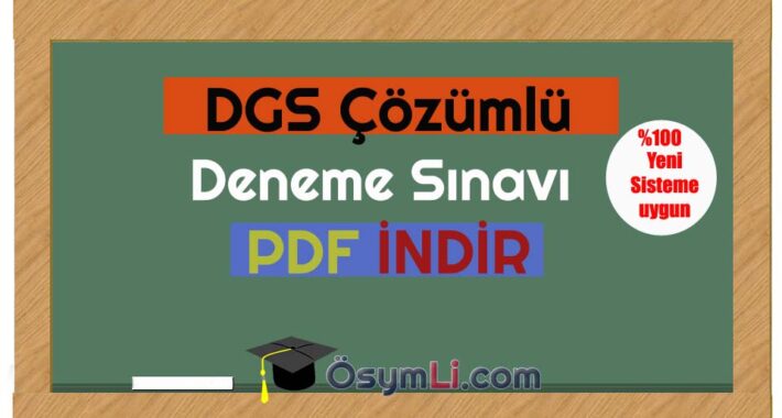 DGS Kazandıran Deneme Testi-2 İndir