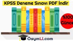 2026 KPSS GK&GY Deneme Sınavı PDF İNDİR