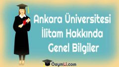 Ankara Üniversitesi İlitam İle İlgili Genel Bilgiler