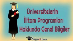 Üniversitelerin İLİTAM Programları Hakkında Genel Bilgiler