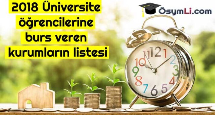 2019 Üniversite öğrencilerine burs veren kurumların listesi