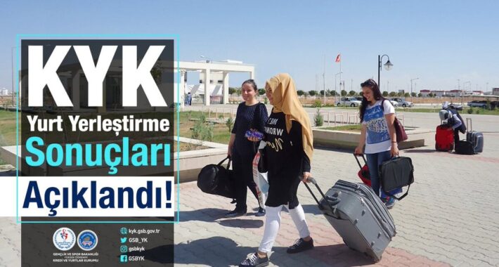 2018 KYK yurt başvuru sonuçları açıklandı