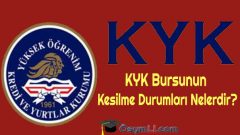 KYK Bursunun Kesilme Durumları Nelerdir?