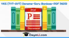 2026 AYT Deneme Sınavı PDF İndir(ÜCRETSİZ)