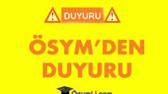 ÖSYM’den Duyuru ! 2019 MSÜ Adayları Dikkat