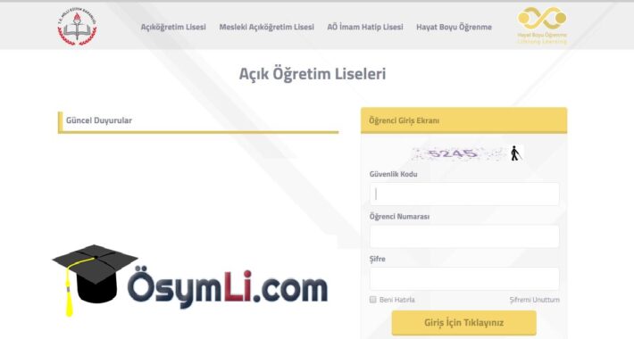 AÖL sınav giriş belgesi açıklandı mı? Sınav giriş yerleri belli oldu mu?