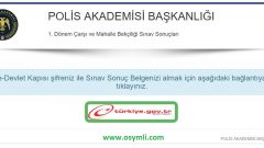 1. Dönem Bekçilik Sonuçları Açıklandı! Sonuç sorgulama ekranı için Tıklayınız