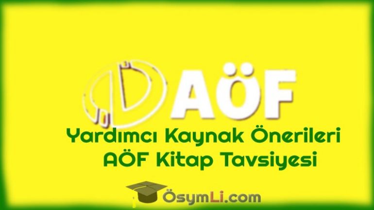 AÖF Yardımcı Kaynak Önerileri | AÖF Kitap Tavsiyesi
