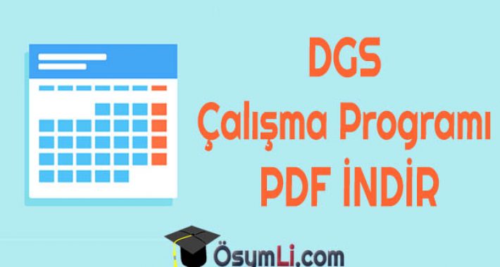 2026 DGS Çalışma Programı PDF İndir
