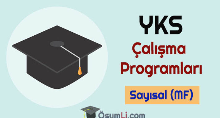 2027 YKS -TYT Sayısal (MF) Çalışma Programı İndir