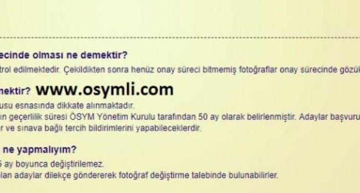 ÖSYM Fotoğraf Süresi Dolması Durumunda Ne Yapmalıyım?