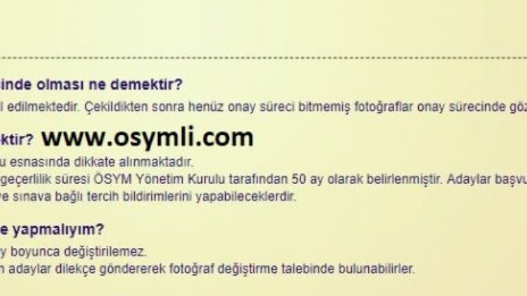 ÖSYM Fotoğraf Süresi Dolması Durumunda Ne Yapmalıyım?