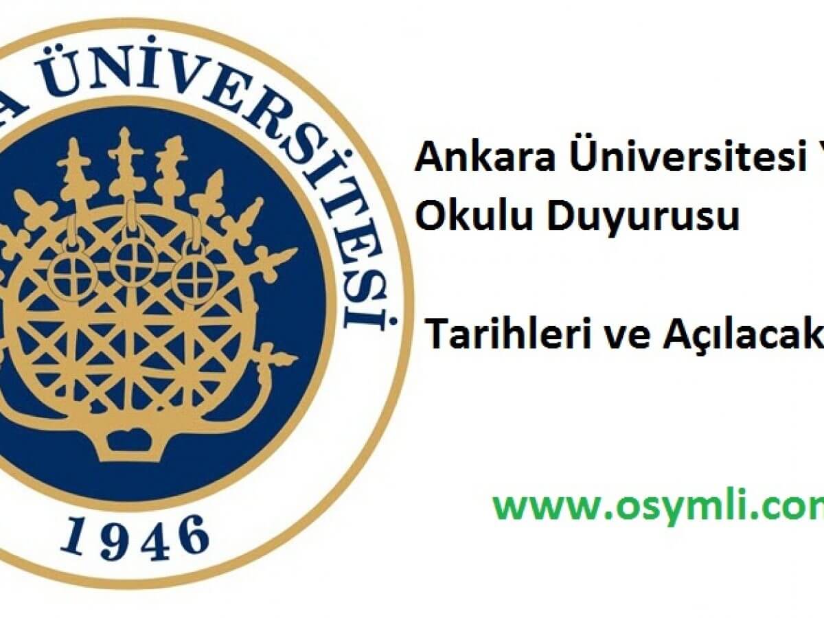 Ankara üniversitesi yaz okulu 2020