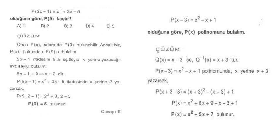 polinomlar konu anlatimi ve ornek soru cozumu osymli com