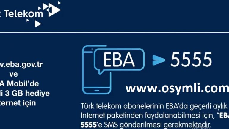 Türk Telekom 3 GB EBA Hediye İnternet Kampanyası Nasıl Yapılır?