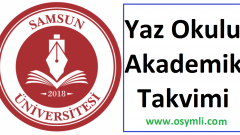 2022 Samsun Üniversitesi Yaz Okulu Duyurusu