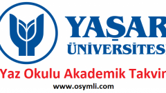 2026 Yaşar Üniversitesi Yaz Okulu Duyurusu