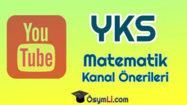 2027 YKS (TYT-AYT) Matematik Youtube Kanal Önerileri
