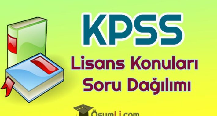 2026 KPSS Lisans Konuları ve Soru Dağılımı