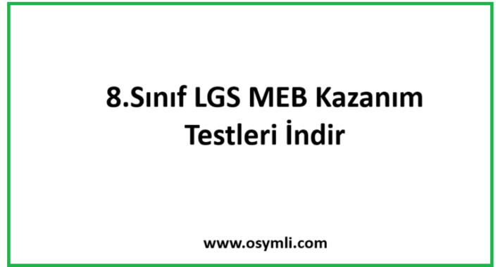 2020 LGS Mayıs Ayı 2.Örnek Sorular ve Cevapları