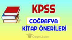2026 KPSS Coğrafya Kitap Önerileri