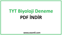 2027 TYT Biyoloji PDF Soru-Konu-Deneme-İNDİR