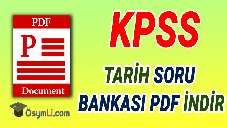 2024 KPSS Tarih Soru Bankası PDF İNDİR