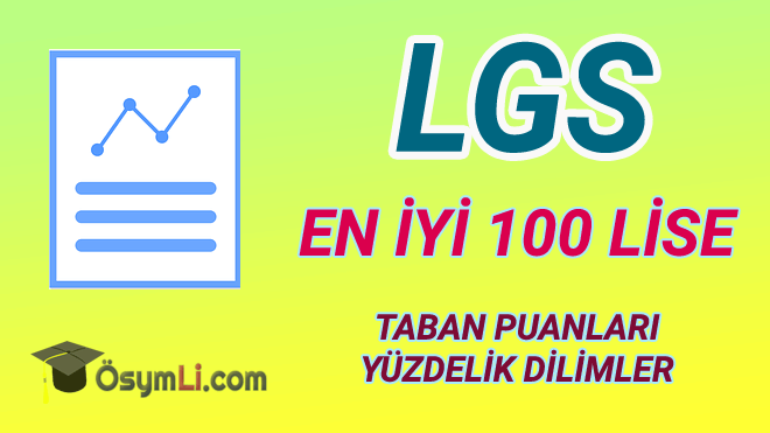 En İyi 100 Lise Taban Puanları ve Yüzdelik Dilimleri 2025