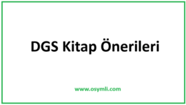 2027 DGS Kitap Önerileri