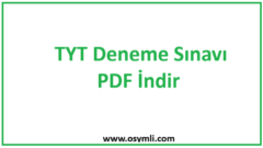 2027 TYT Deneme Sınavı PDF İndir