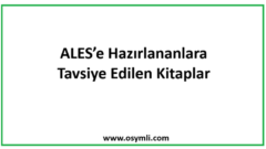 2026 ALES’e Hazırlananlara Tavsiye Edilen Kitaplar