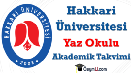 2026 Hakkari Üniversitesi Yaz Okulu Duyurusu