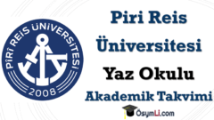 2026 Piri Reis Üniversitesi Yaz Okulu Duyurusu