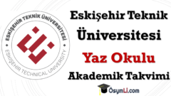 2026 Eskişehir Teknik Üniversitesi Yaz Okulu
