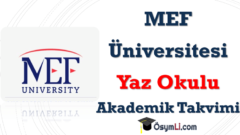2026 MEF Üniversitesi Yaz Okulu Duyurusu
