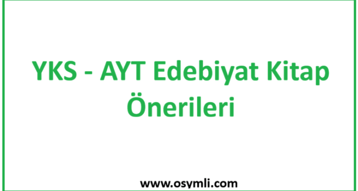 2027 YKS Edebiyat Kitap Önerileri | AYT Edebiyat Kitap Tavsiyesi