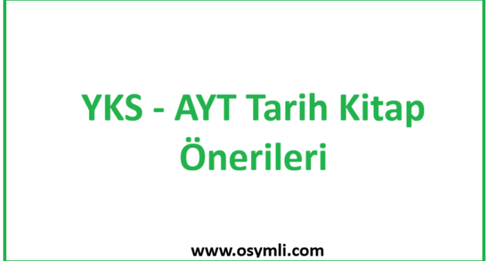 2027 YKS – AYT Tarih Kitap Önerileri